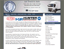 Tablet Screenshot of aatruck-auto.com